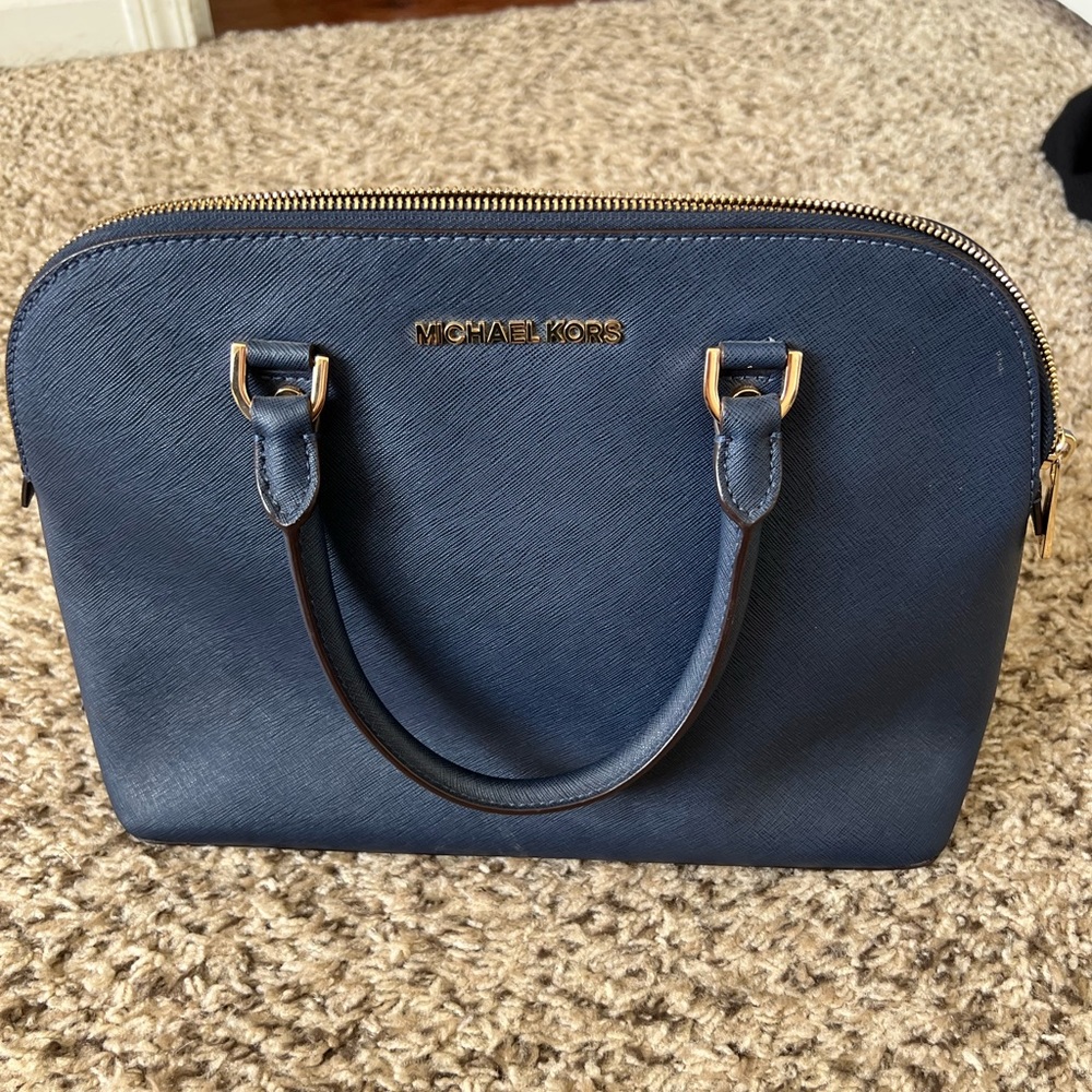 Michael Kors Navy Blue Purse